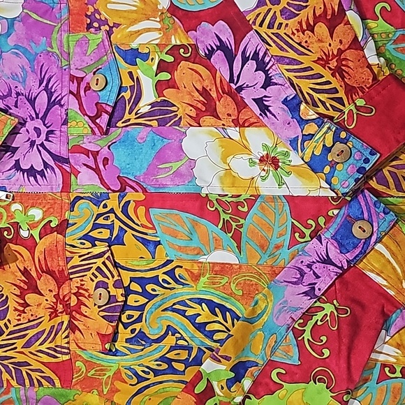 Coldwater Creek Bright Floral Jacket - Picture 4 of 4